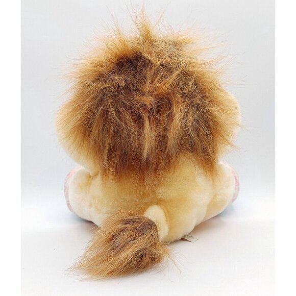 Tonka Zoo Babies Baby Lion Tan Stuffed Animal Plush Toy Bib Doll 10" Vintage - Picture 3 of 4